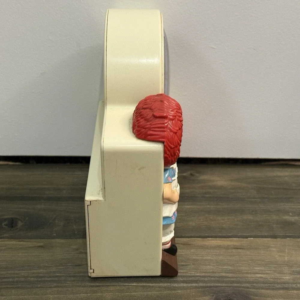 Vintage Raggedy Ann Andy Wind-Up Alarm Clock.‎ Untested As Is